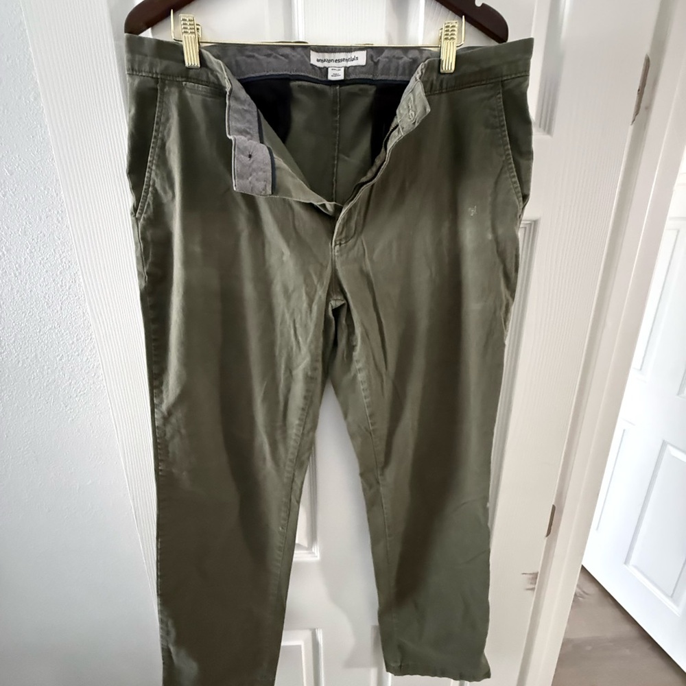 Amazon Essentials Olive Chinos